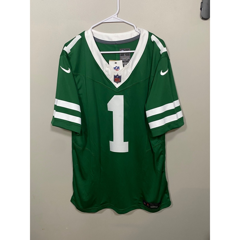 NWT Nike New York Jets Jersey Mens Large Green New Sauce Gardner 1